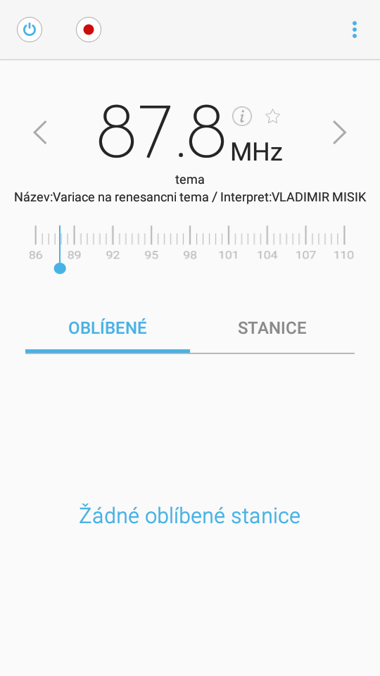 Samsung Galaxy A3 FM Radio app