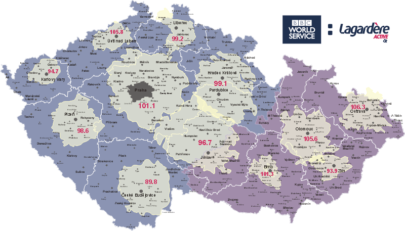 Pokryt BBC Radiocom Praha s.r.o. / Lagardere Active s.a.